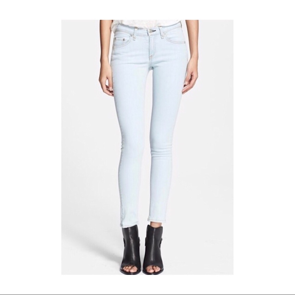 Rag & Bone Light Wash Skinny Jeans